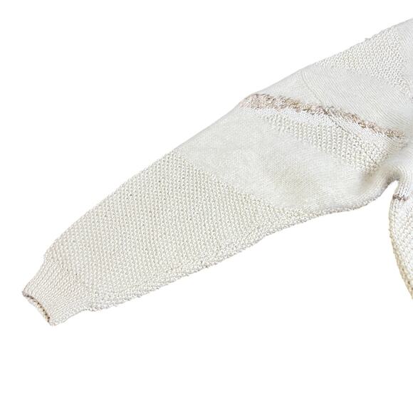 Vtg Lauren Hansen Hand Knitted Wool Angora Blend Abstract Sweater‎ Size Medium - Picture 4 of 7